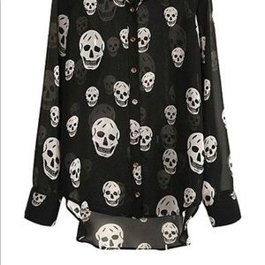 Skull blouse